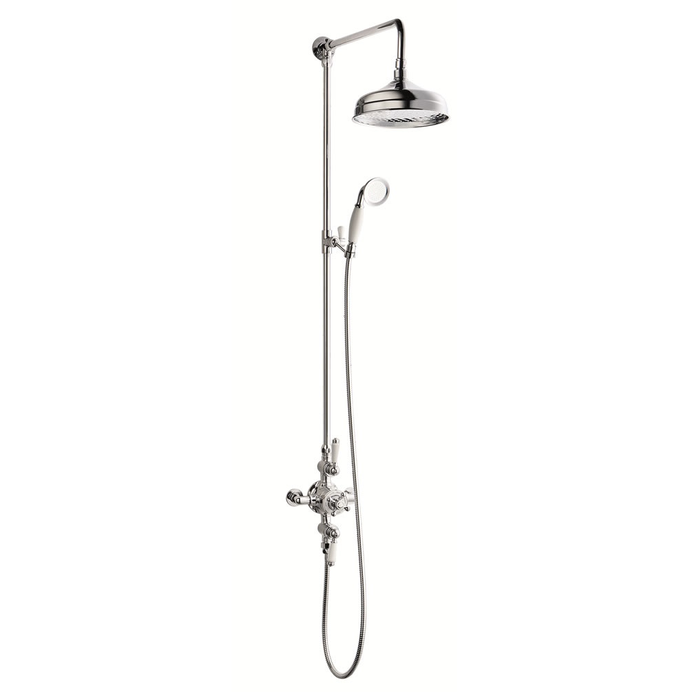 Imperial Lichfield Exposed Thermostatic Control Shower Valve With Riser Kit & Handset